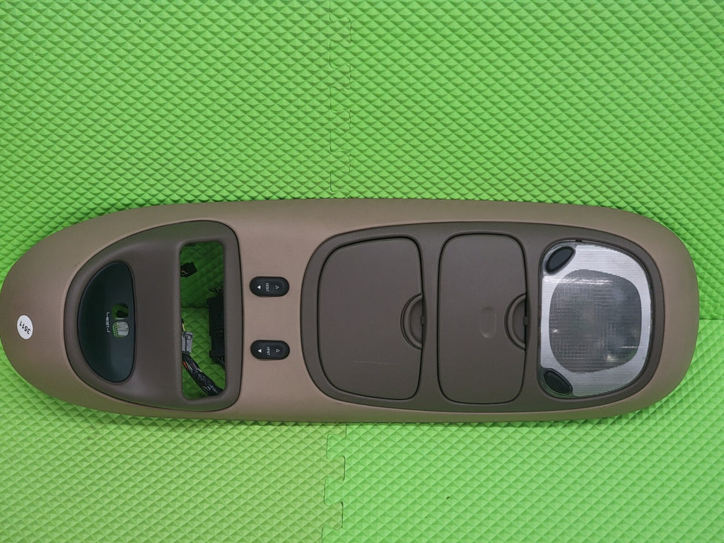 🔥97-02 Ford Expedition Overhead Climate Console Map Light Display OEM TAN