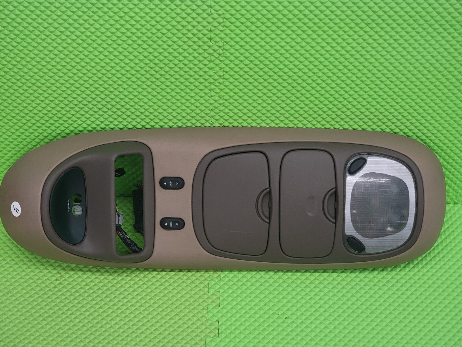 🔥97-02 Ford Expedition Overhead Climate Console Map Light Display OEM TAN