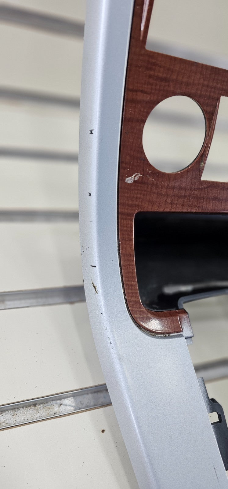 🔥07-09 Equinox Center Dash Radio Climate Surround Bezel Trim SILVER/WOOD B43