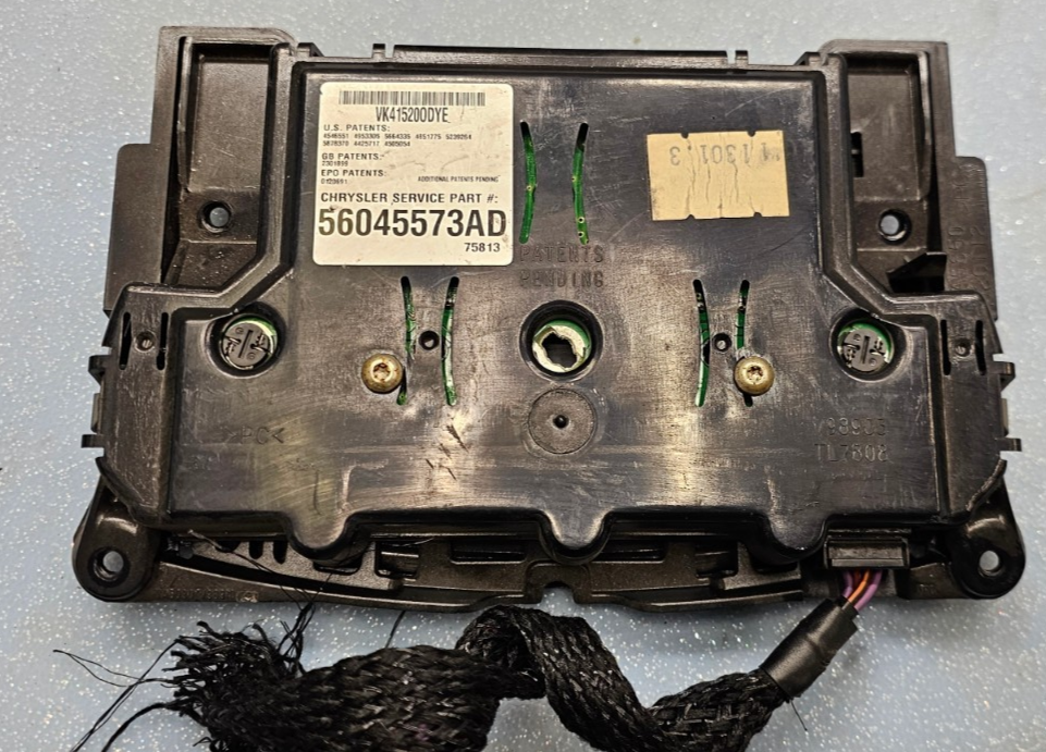 🔥03-10 DODGE RAM MOPAR OVERHEAD CONSOLE DOME MAP COMPASS MODULE ASSEMBLY BLACK