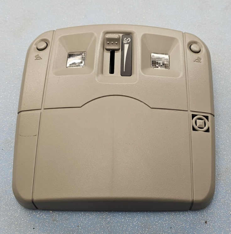 🔥03-07 CADILLAC CTS OVERHEAD CONSOLE DOME MAP LIGHT LAMP DIMMER ASSEMBLY TAN