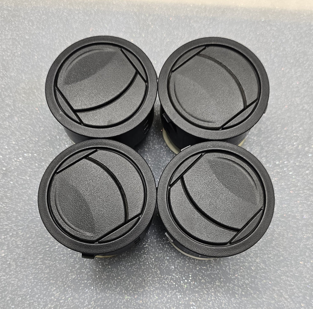 06-10 Jeep Commander A/C Heat Dash Air Vents Insert Black Set of 4 OEM/JC