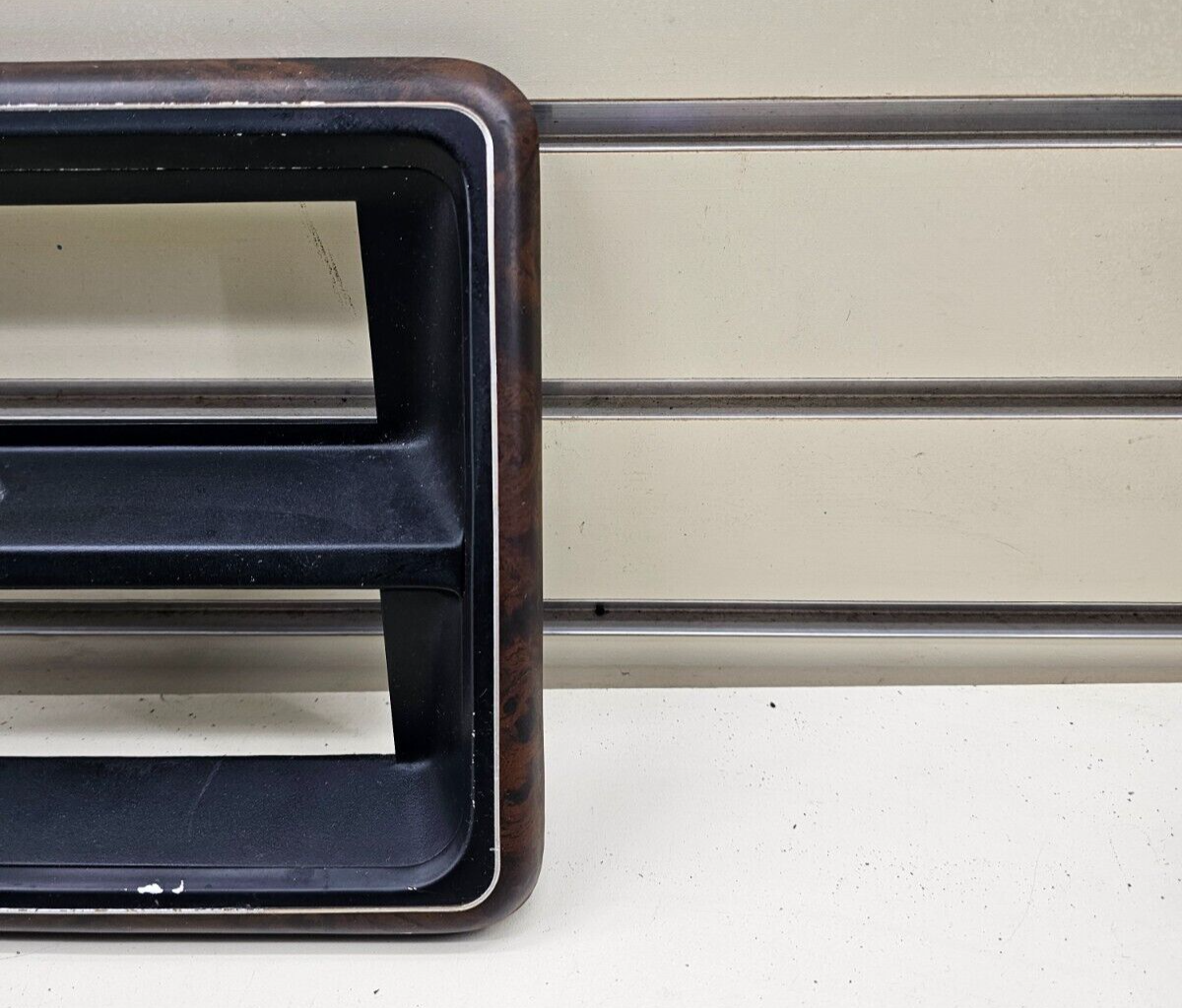 🔥87-91 Ford F150 F250 Bronco Center Dash Radio Stereo Bezel Trim Panel Wood OEM