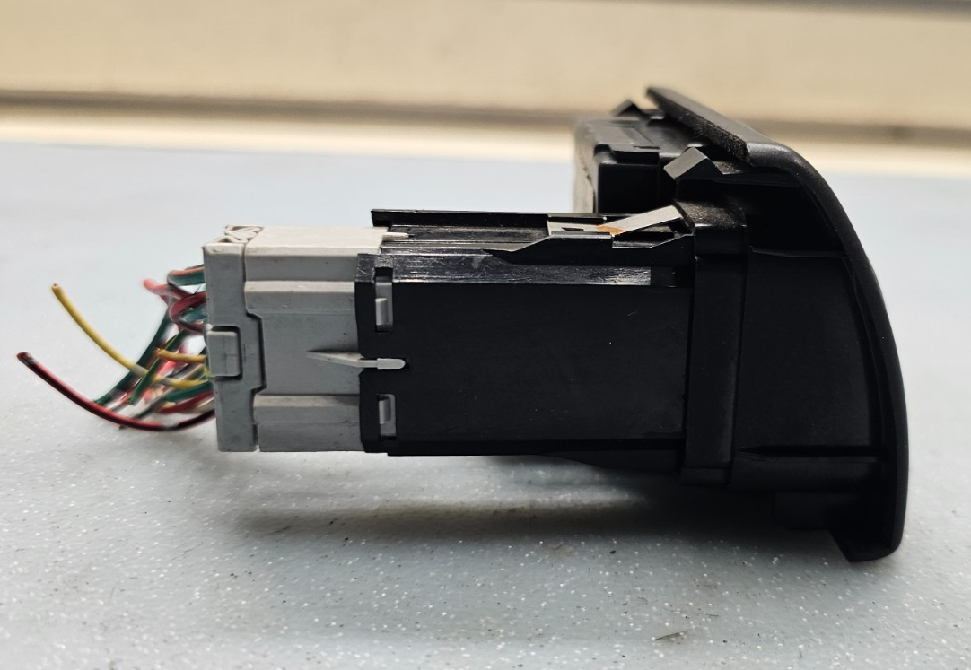🔥98-02 Honda Accord Center Dash Clock Hazard Switch Board Digital Button Black