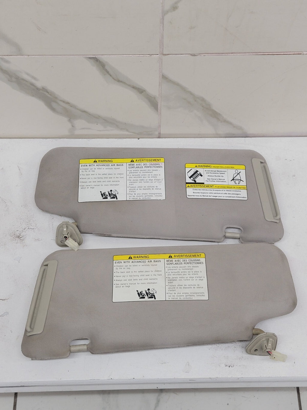🔥2003-2007 NISSAN MURANO SUN VISORS SHADE SUNVISORS SET  GRAY