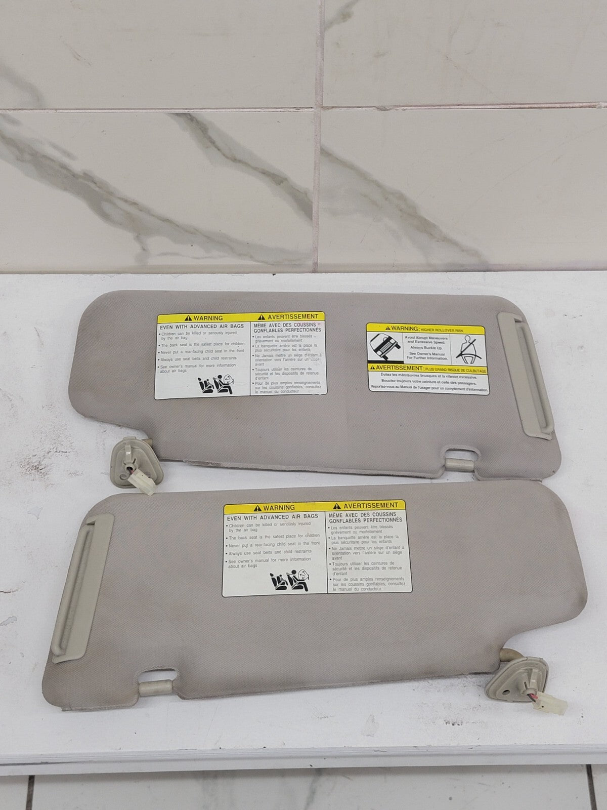 🔥2003-2007 NISSAN MURANO SUN VISORS SHADE SUNVISORS SET  GRAY