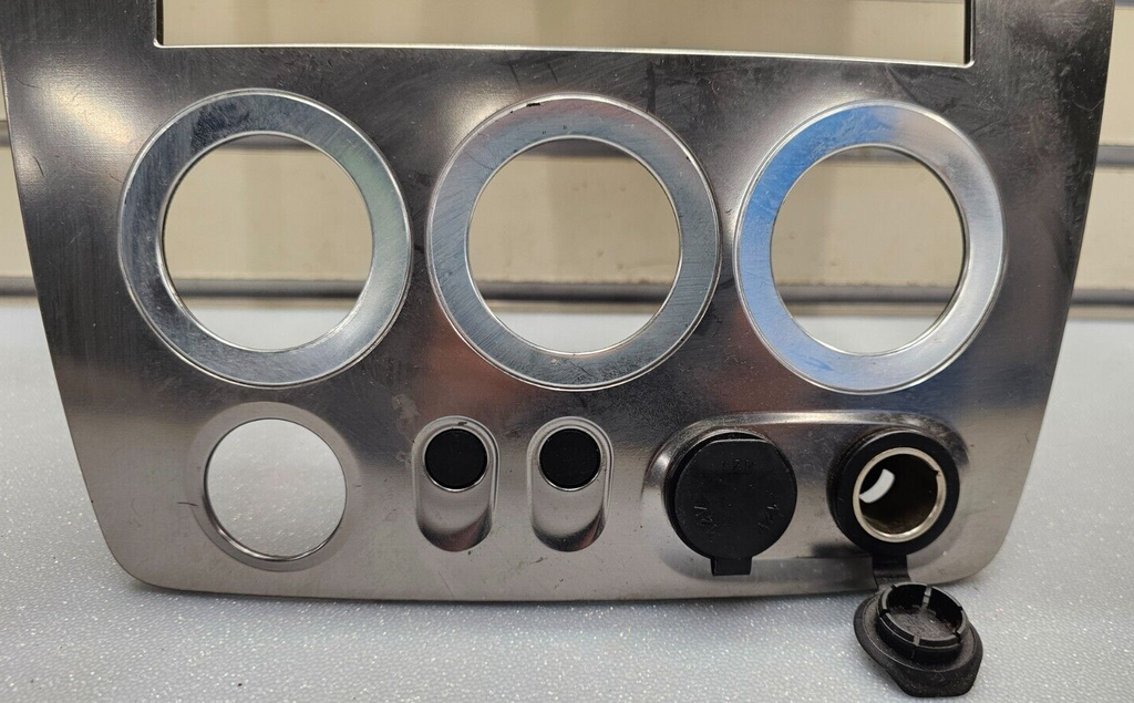 🔥06-10 HUMMER H3 DASH AM FM RADIO DISPLAY STEREO CLIMATE CONTROL BEZEL SILVER