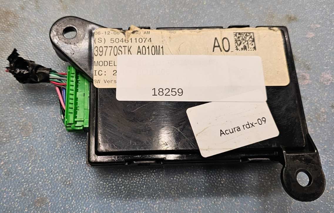 🔥07-09 ACURA RDX FRONT BLUETOOTH CONTROL MODULE UNIT ASSEMBLY OEM
