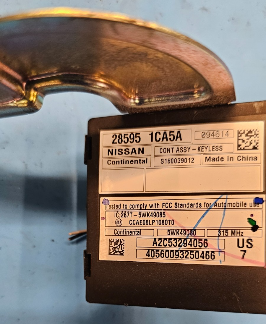 🔥09-17 Infiniti FX35 FX50 QX70 Keyless Entry Control Module Computer Assembly