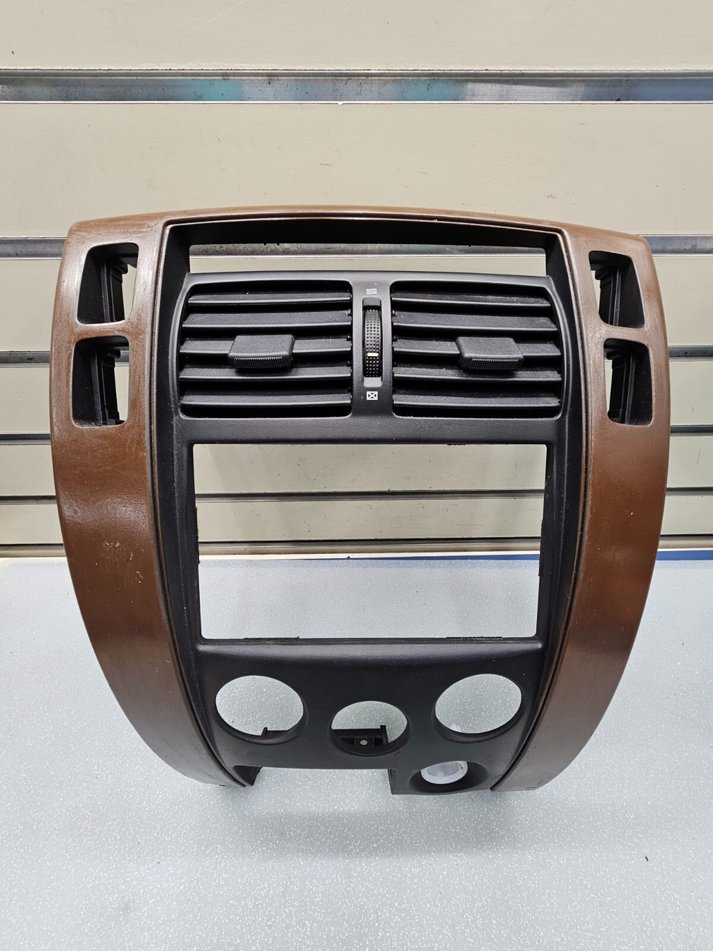 🔥06-09 Hyundai Tucson Trim Cover Panel Bezel Audio Radio Climate Front WOOD OEM