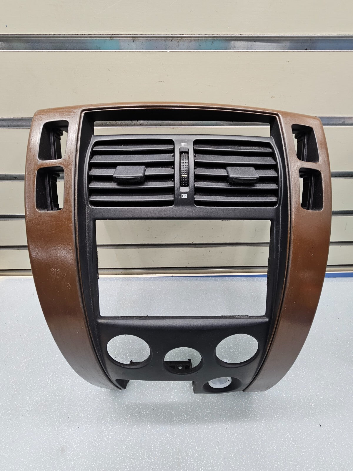 🔥06-09 Hyundai Tucson Trim Cover Panel Bezel Audio Radio Climate Front WOOD OEM