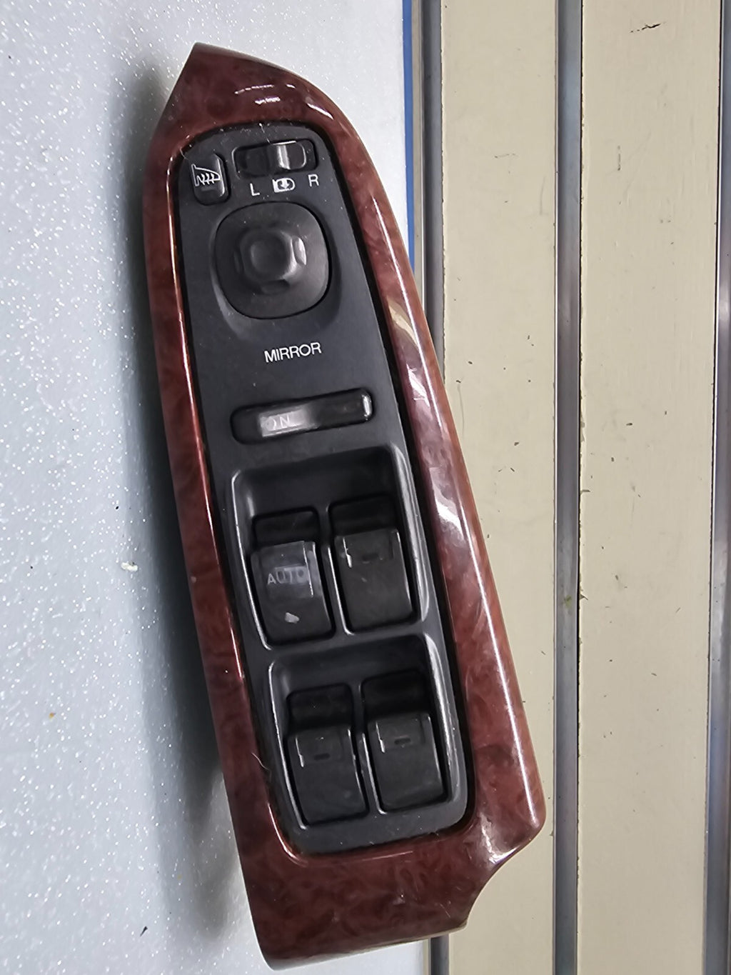 01-06 Acura MDX Left Driver Master Power Window Control Switch Assembly Wood OEM