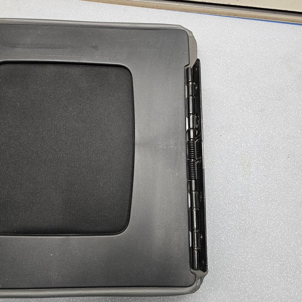 🔥13-18 Dodge Ram Center Console Lid Armrest Leather Cover Top Pad Assembly Gray
