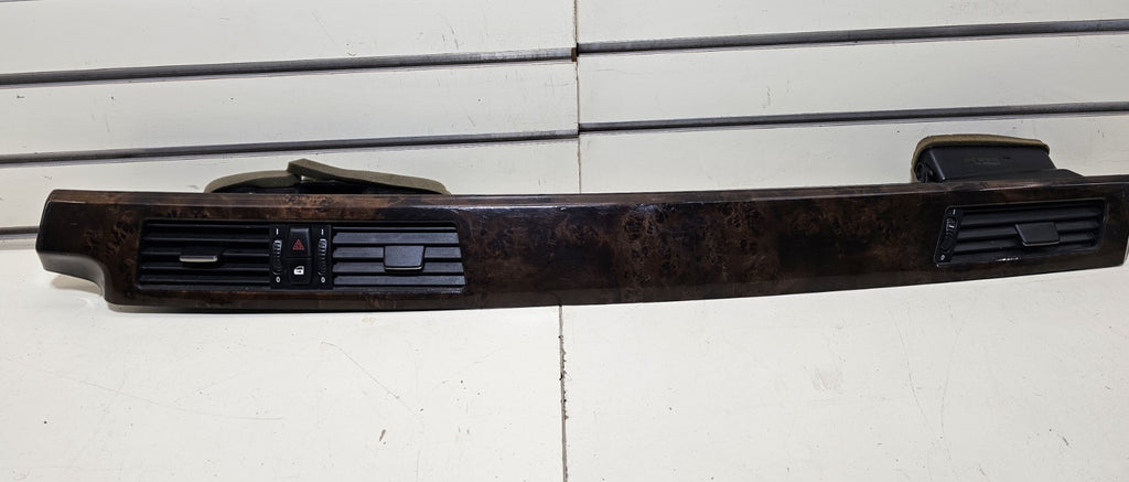 06-13 BMW E90 E92 FRONT RIGHT PASSENGER DASH TRIM PANEL VENT WALNUT WOODGRAIN