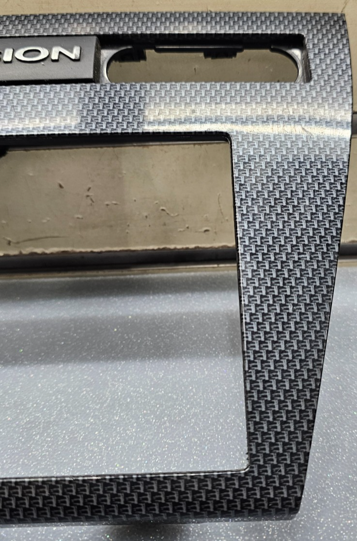 🔥06-09 Fusion Milan Dash Trim Panel FM Radio Stereo Bezel CARBON BLACK/SILVER