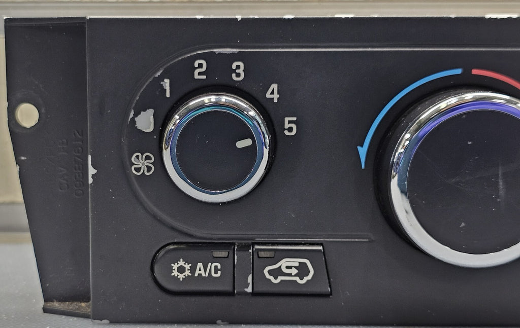 02-07 Buick Rendezvous Dash A/C Heater Climate Control Temperature Conditioning