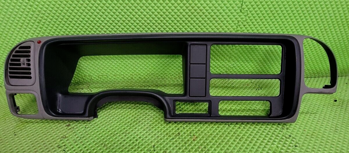 🔥95-99 CHEVY GMC TRUCK CK Instrument Cluster Gauge Speedo Dash Bezel LT GRAY C3