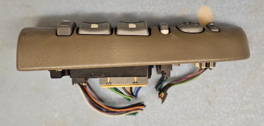 🔥98-05 Blazer S10 Left Driver Master Power Window Switch Assembly DK Tan OEM