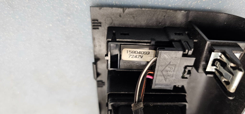🔥07-10 SILVERADO SIERRA MASTER LEFT DRIVER POWER WINDOW SWITCH GRAY/BLACK WS47