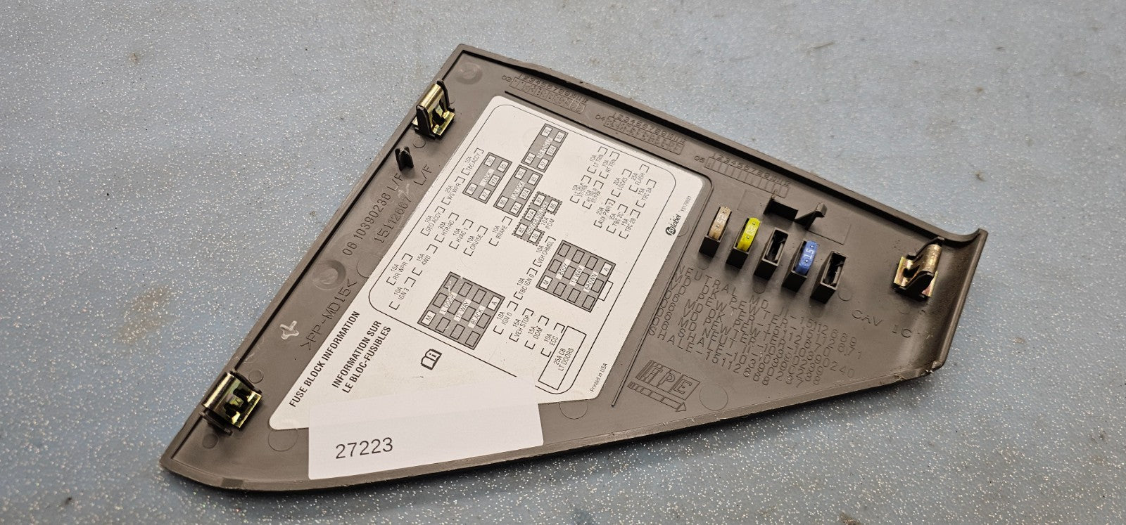 🔥99-02 Silverado Sierra Interior Dash Fuse Panel Access Cover Left OEM TAN