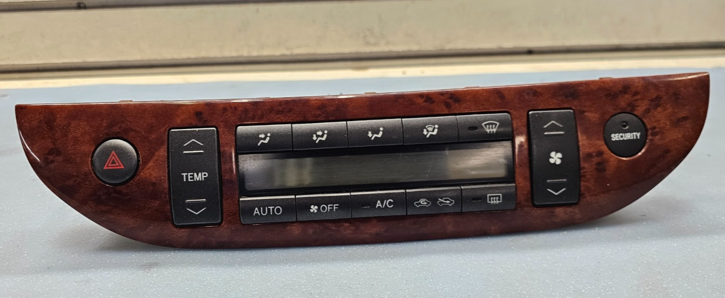 🔥02-06 Camry Dash A/C HVAC AC Heater Temperature Climate Control Unit Wood