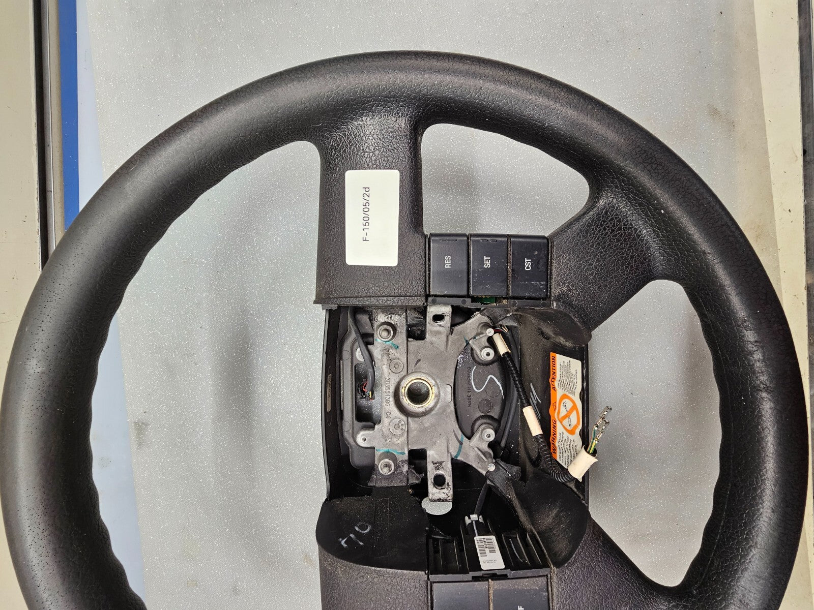 🔥2004-2008 Ford F-150 F150 Tan Leather Wrapped Steering Wheel OEM Black
