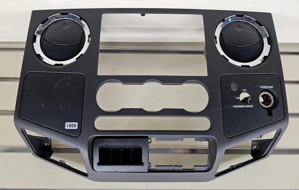 🔥08-10 Ford F250 Super Duty Dash Radio Bezel Trim Panel Climate Control Black