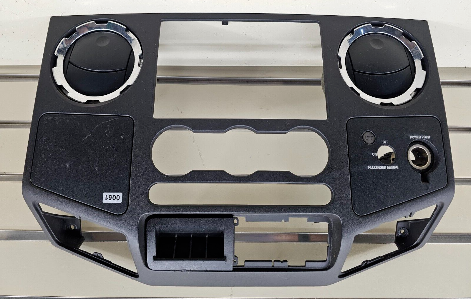 🔥08-10 Ford F250 Super Duty Dash Radio Bezel Trim Panel Climate Control Black