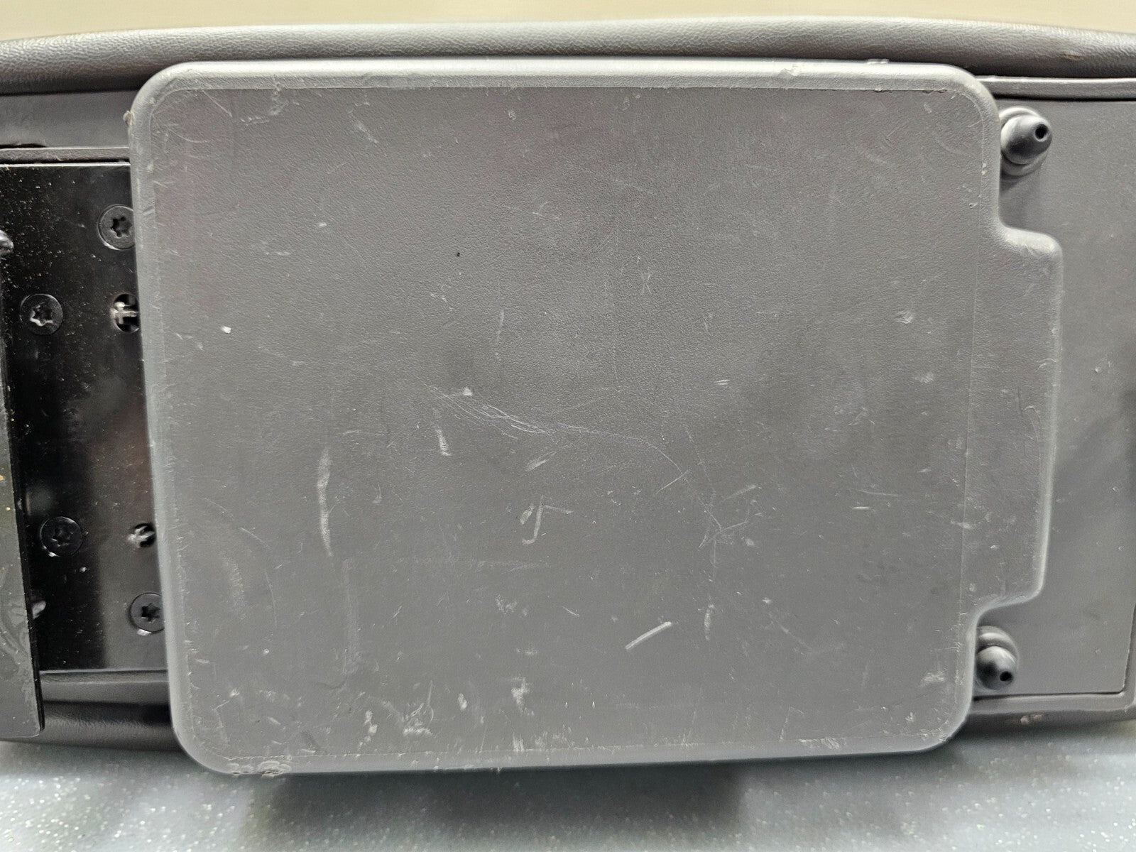 10-12 Fusion Milan Front Center Console Lid Armrest Cover Top Pad Assembly Black