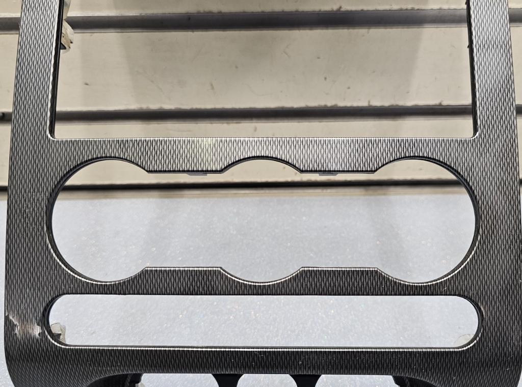 🔥04-08 F150 Dash AM FM Radio Stereo Climate Bezel Trim Panel Carbon Fiber Gray