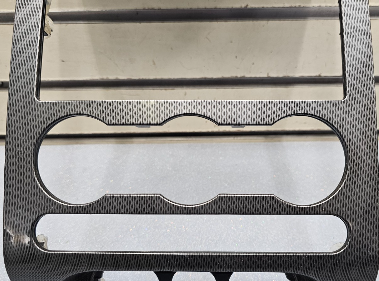 🔥04-08 F150 Dash AM FM Radio Stereo Climate Bezel Trim Panel Carbon Fiber Gray