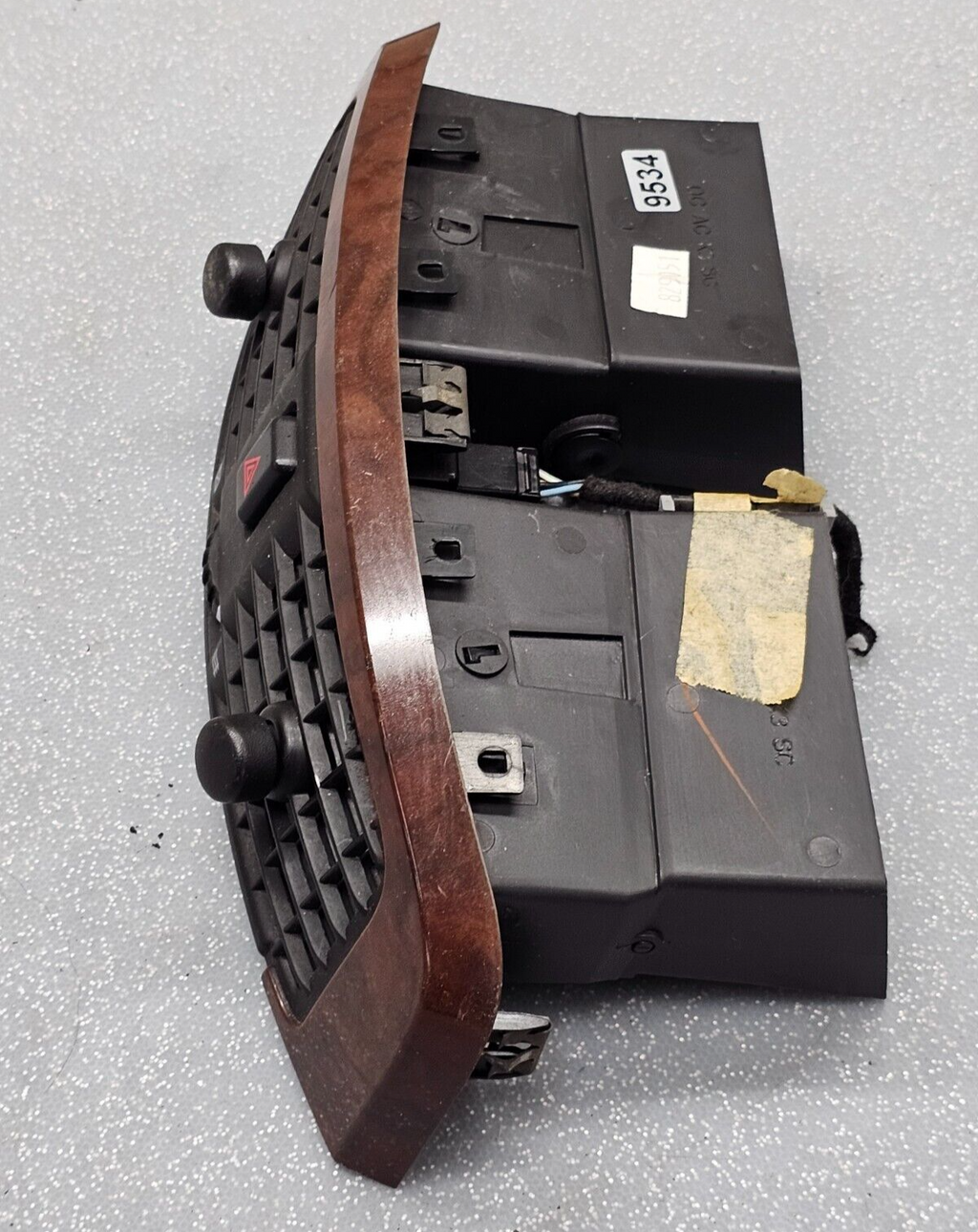 03-07 CADILLAC CTS SRX CENTER DASH AIR VENT HEATER CONDITIONING BEZEL TRIM WOOD
