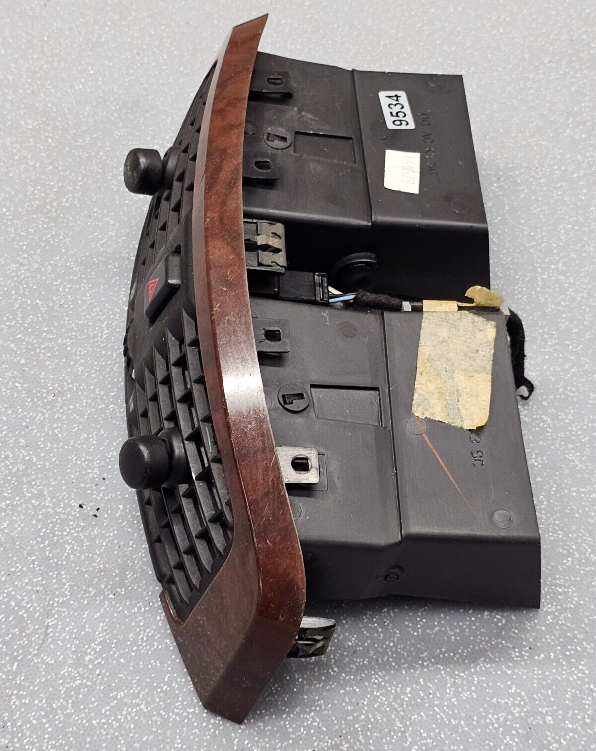 03-07 CADILLAC CTS SRX CENTER DASH AIR VENT HEATER CONDITIONING BEZEL TRIM WOOD