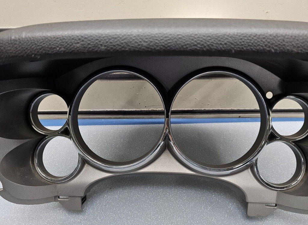 🔥07-13 SILVERADO SIERRA DASH SPEEDOMETER INSTRUMENT CLUSTER BEZEL SILVER C21