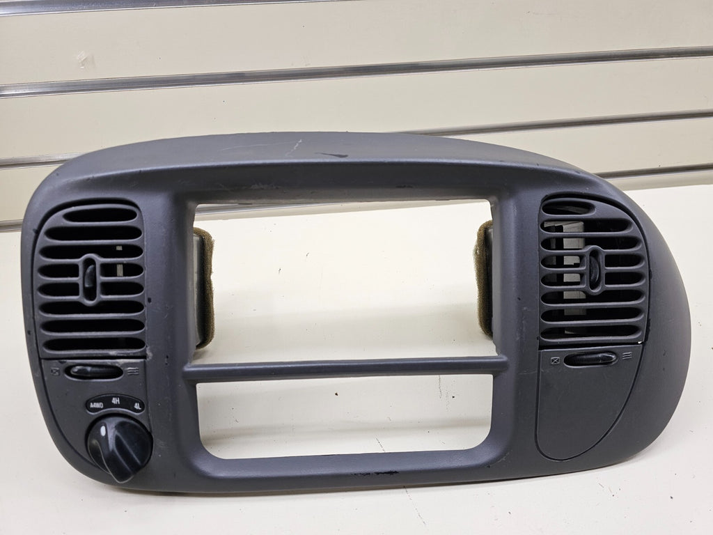 🔥97-03 Ford F150 Center Dash Radio Climate Trim Surround BEZEL Panel Line GRAY