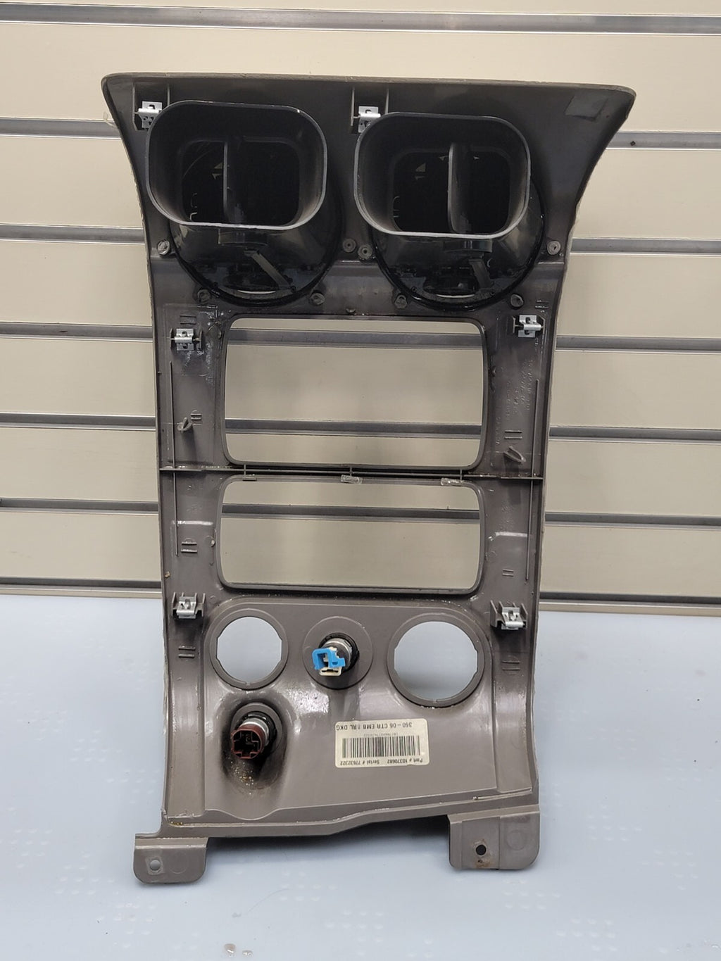 🔥03 - 08 GMC ENVOY XL WOODGRAIN FRONT UPPER RADIO DASH VENT BEZEL TRIM B45