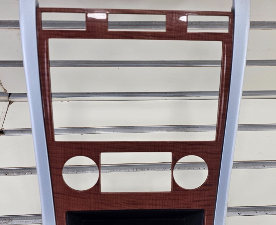 🔥07-09 Equinox Center Dash Radio Climate Surround Bezel Trim SILVER/WOOD B43