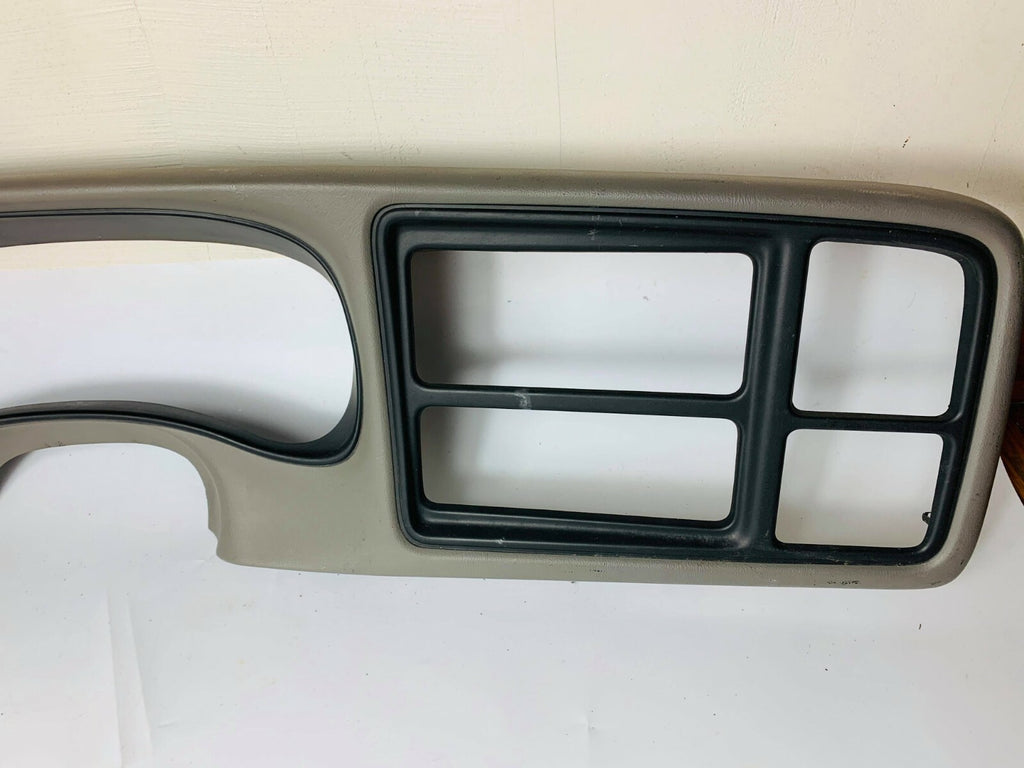 🔥99-02 CHEVY GMC Instrument Cluster Speedo Dash Trim Panel Radio Bezel GRAY C4