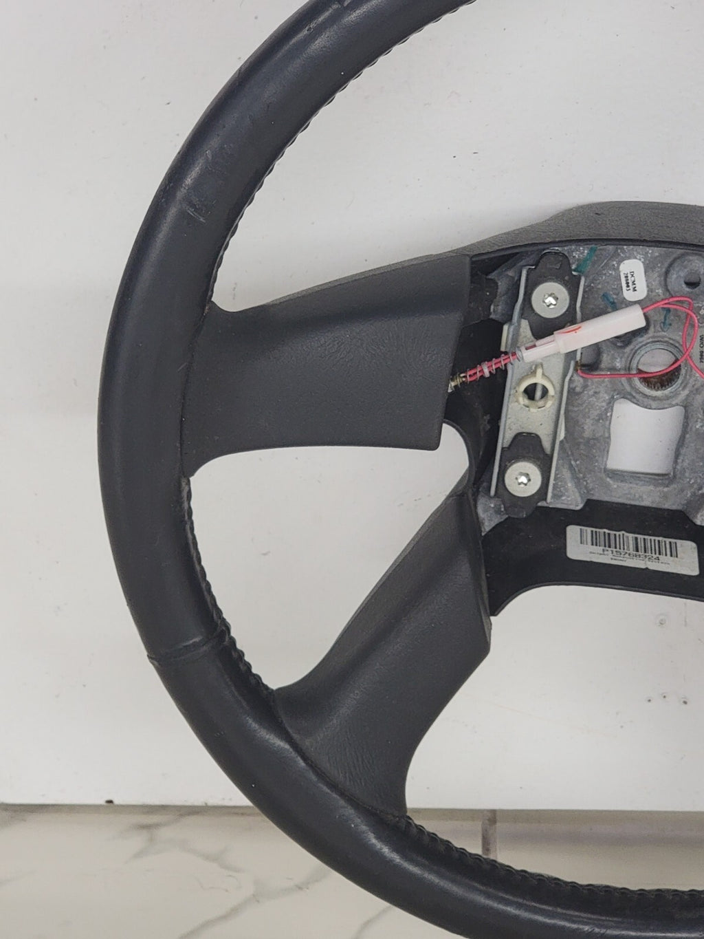 🔥03-06 SILVERADO SIERRA YUKON TAHOE SUBURBAN STEERING WHEEL LEATHER BLACK