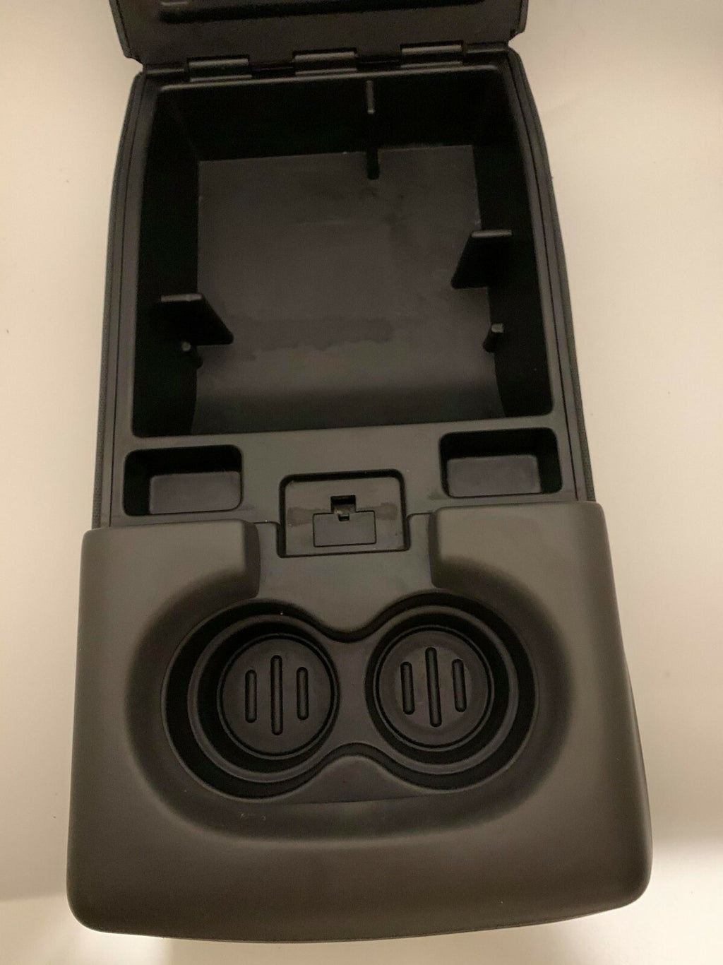 🔥04-08 Ford F-150 Center Console JUMP SEAT Armrest Cup Holder Cloth DK GRAY JS1