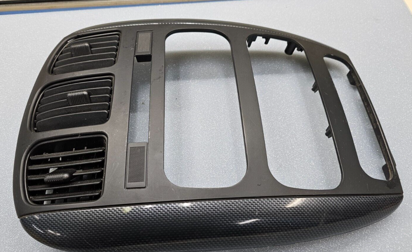 🔥01-07 Caravan Town Country Dash Radio Stereo Climate TRIM Panel Bezel Black