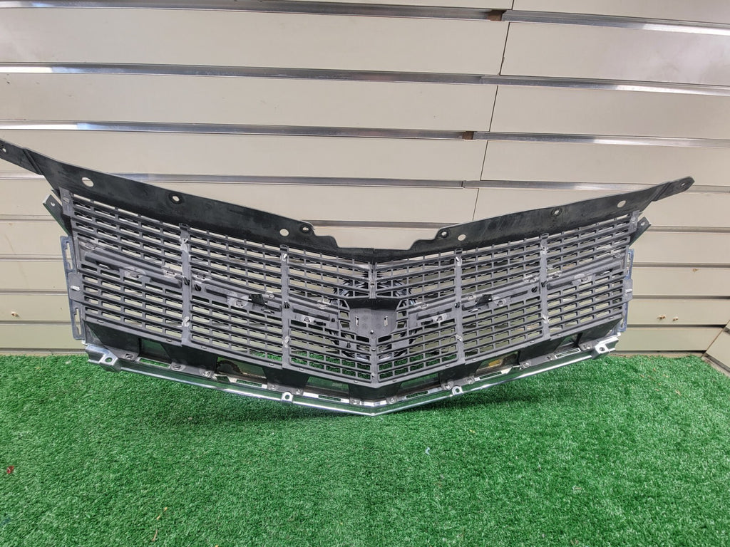 🔥2010-2012 CADILLAC SRX UPPER FRONT GRILLE WITH EMBLEM ASSEMBLY CHROME OEM GRAY