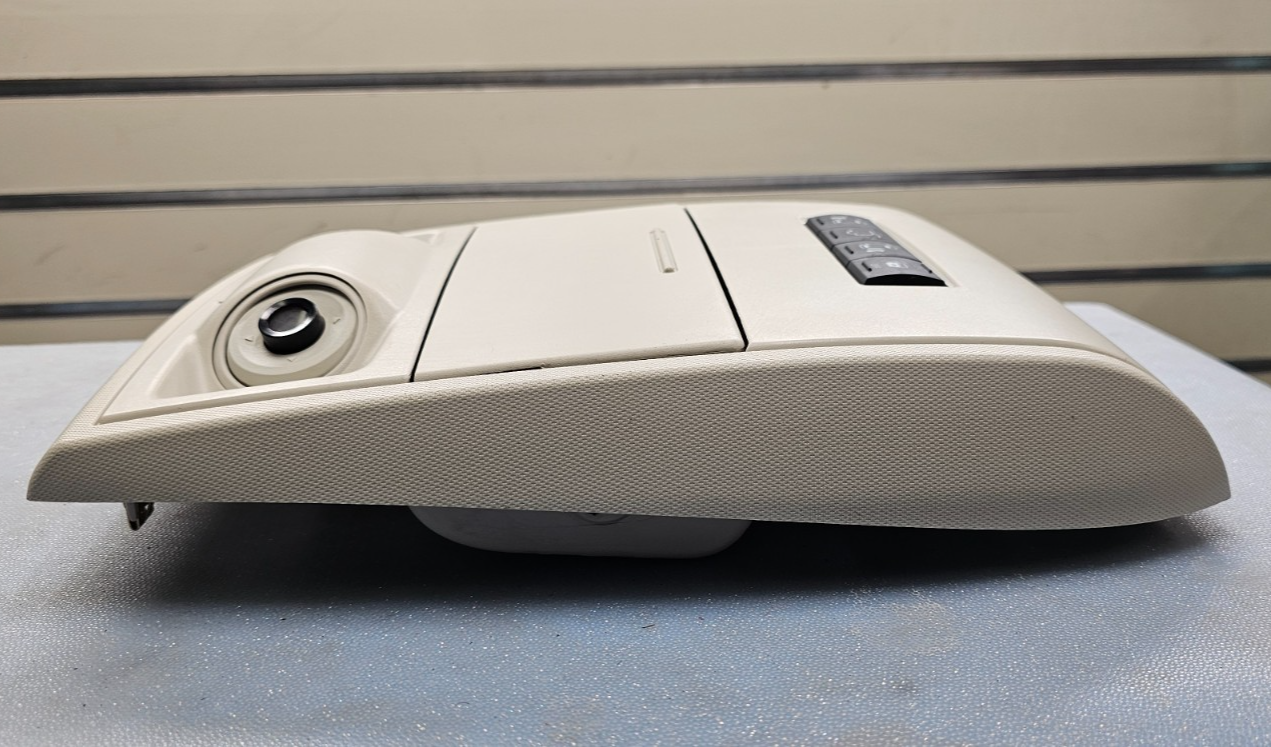 08-16 CHRYSLER TOWN COUNTRY DODGE GRAND CARAVAN OEM ROOF OVERHEAD CONSOLE LT TAN