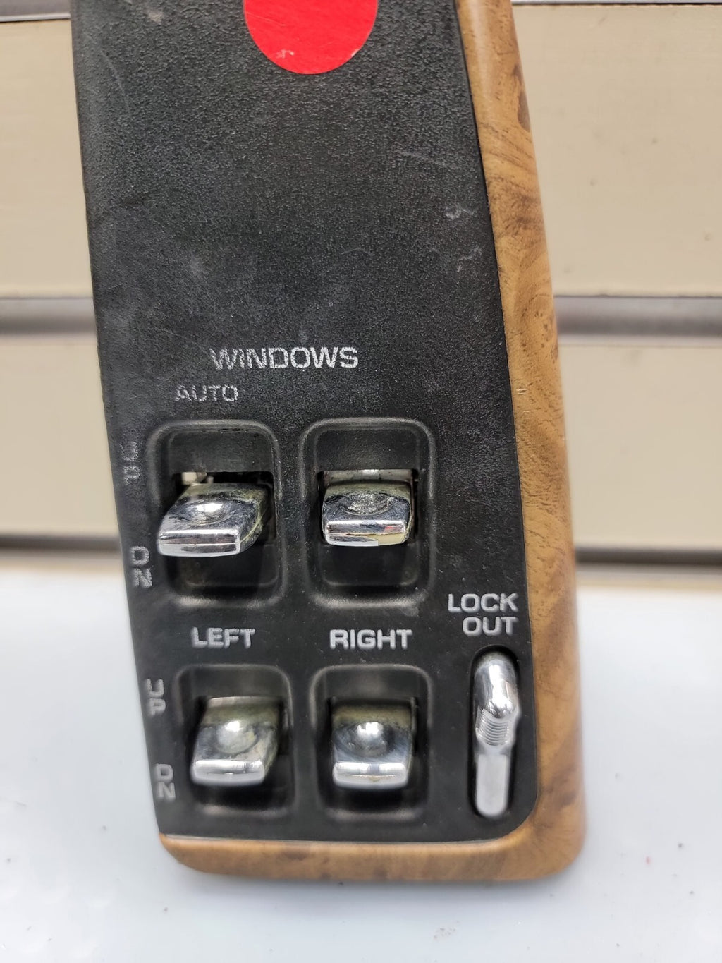 🔥1991-1996 Caprice Impala LEFT DRIVER Power Window Switch BLACK/woodgrain