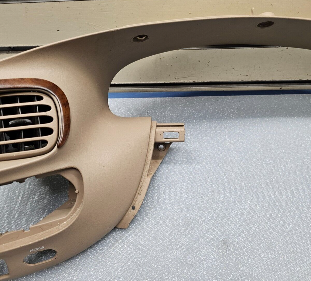 🔥97-03 Ford F150 Dash Speedometer Instrument CLUSTER Bezel Trim Panel TAN C13