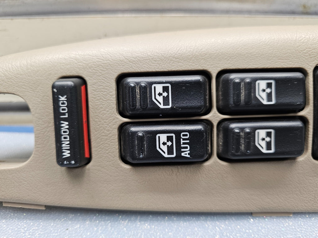 🔥99-02 Tahoe Suburban Yukon Left Driver Master Power Window Switch Assembly TAN