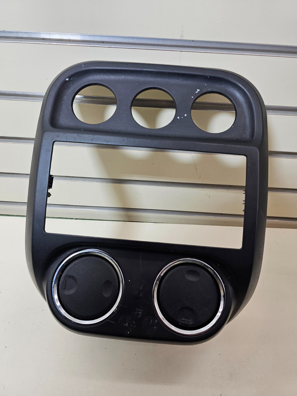 🔥10-16 Jeep Compass Patriot Center Dash Radio Climate Trim Bezel Panel BLACK