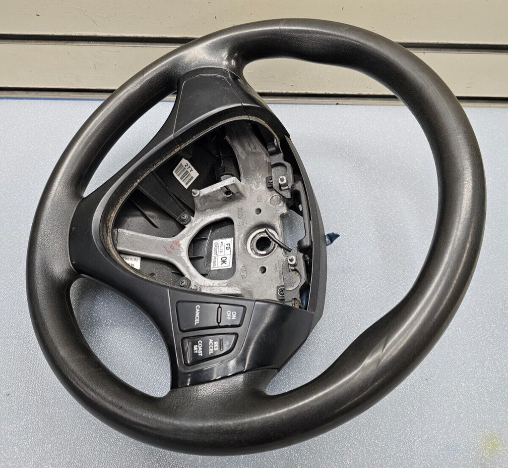 🔥08-12 Elantra i30 Left Driver Steering Wheel Cover Assembly Leather Black OEM