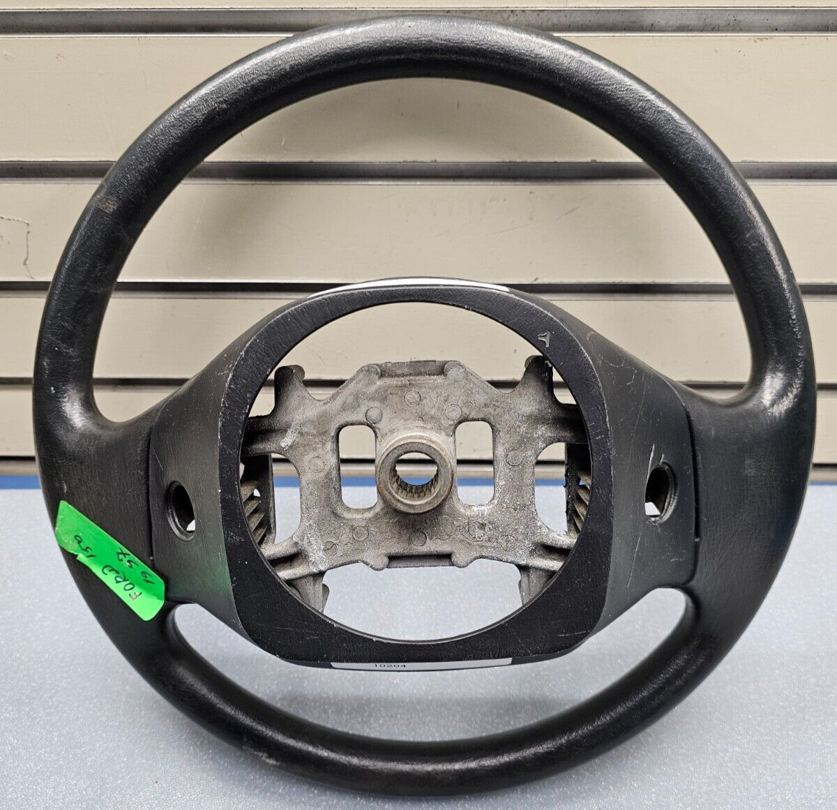 🔥97-03 Ford F150 F250 Expedition Leather Steering Wheel Cruise Cover Black OEM
