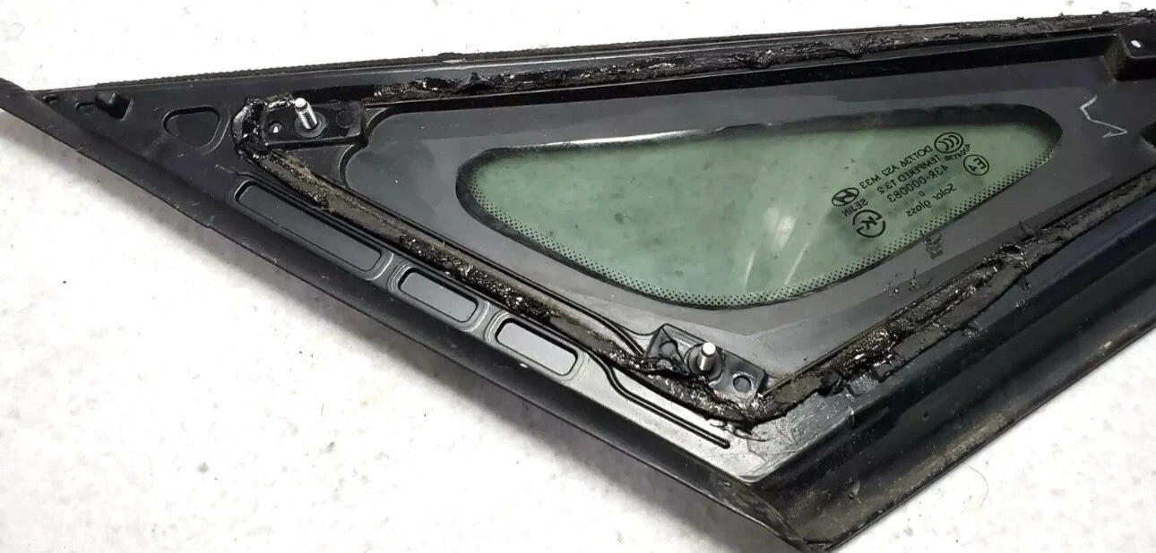 🔥11-14 Hyundai Sonata Right Passenger Quarter Glass w/ Chrome Strip OEM